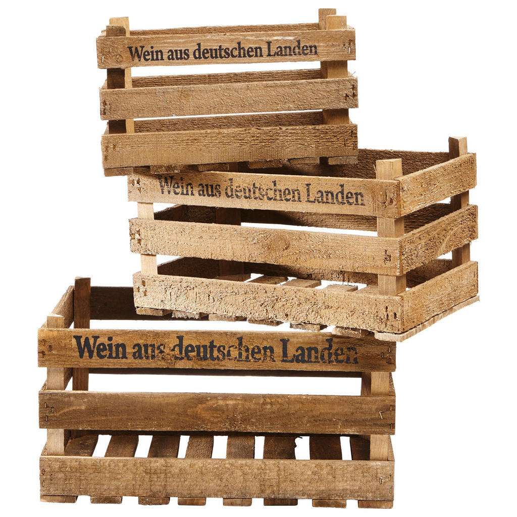 Weinkisten-Set 3-teilig