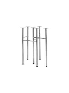 ferm LIVING - Mingle Tischböcke (2er Set) W48 - chrome - indoor