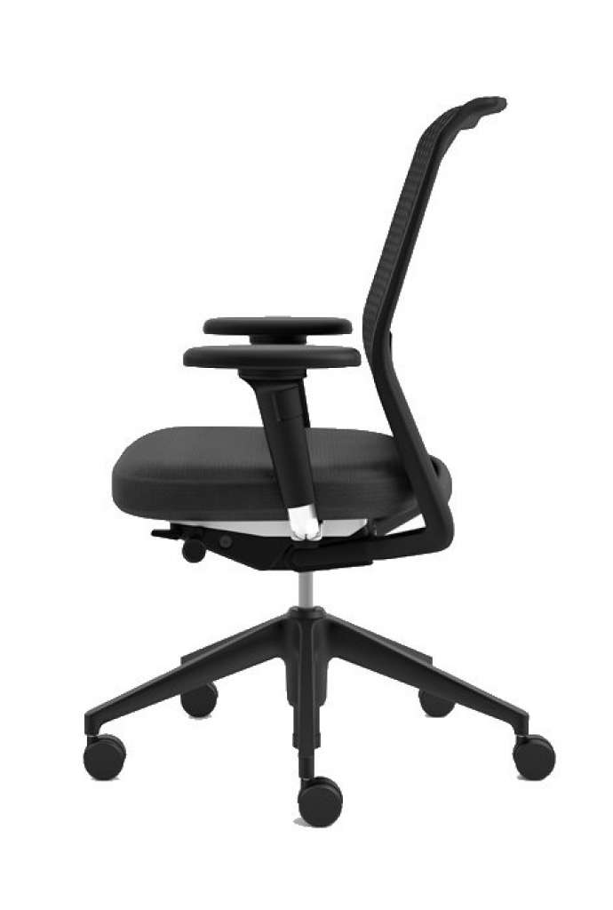 Vitra - ID Mesh Bürostuhl mit Armlehnen - nero - indoor