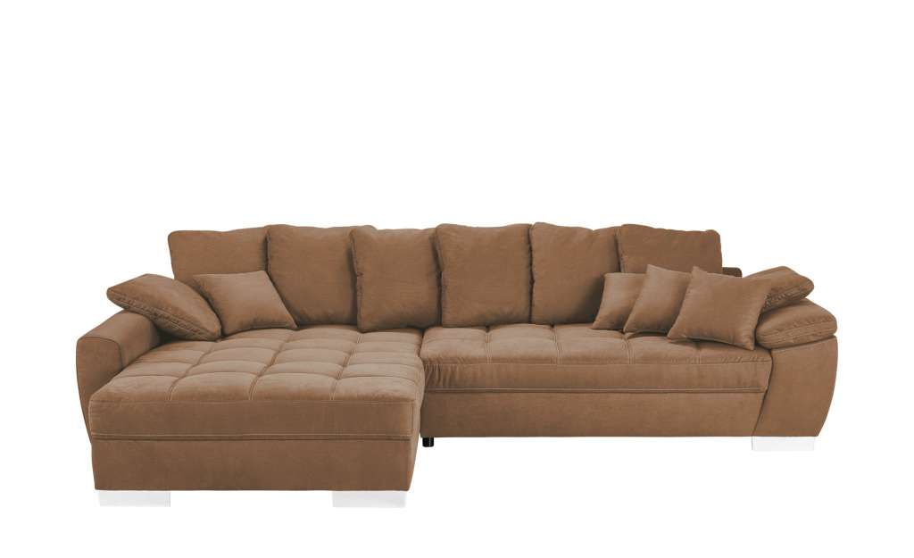 Ecksofa braun - Mikrofaser Farina ¦ braun ¦ Maße (cm): H: 92 Polstermöbel > Sofas > Ecksofas - Höffner