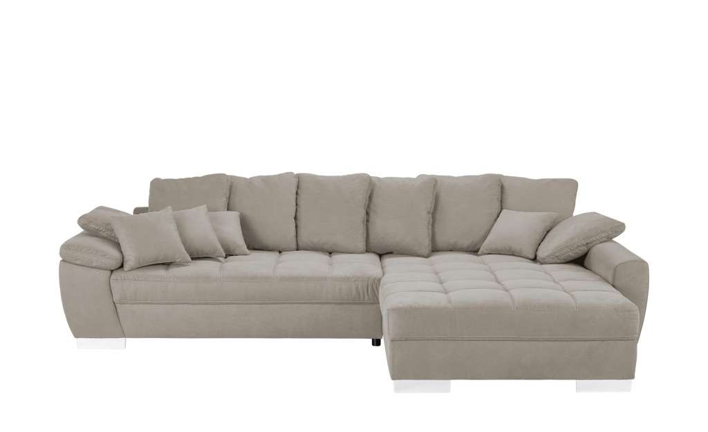 Ecksofa taupe - Mikrofaser Farina ¦ beige ¦ Maße (cm): H: 92 Polstermöbel > Sofas > Ecksofas - Höffner