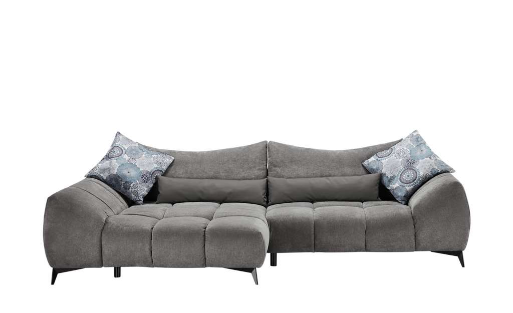 bobb Ecksofa  Dalia ¦ grau ¦ Maße (cm): H: 91 Polstermöbel > Sofas > Ecksofas - Höffner