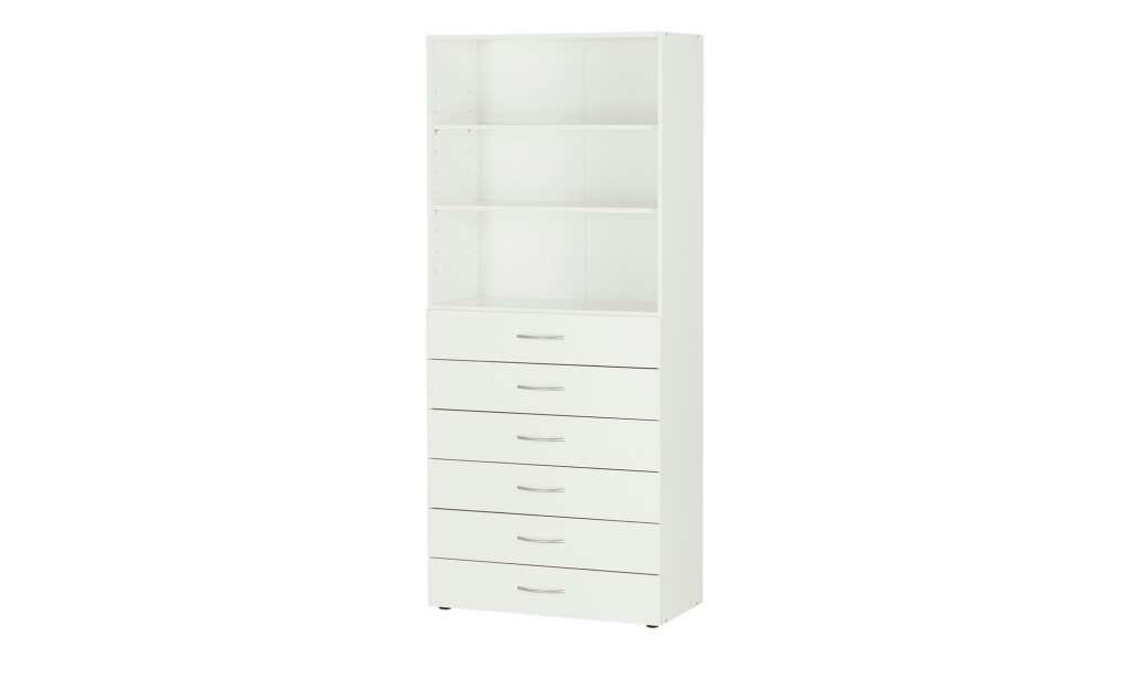 Regal  Multiraumkonzept ¦ weiß ¦ Maße (cm): B: 80 H: 185 T: 40 Regale > Bücherregale - Höffner