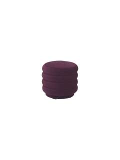 ferm LIVING - Pouf Rund - klein - bordeaux - indoor