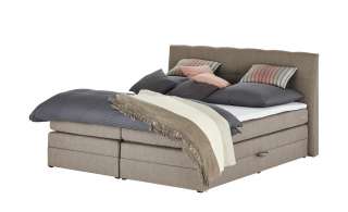 uno Boxspringbett  Saranda ¦ beige ¦ Maße (cm): B: 196 H: 113 Betten > Boxspringbetten > Boxspringbetten 180x200 - Höffner