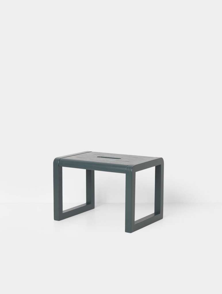 ferm LIVING - Little Architect Hocker - dunkelblau - indoor