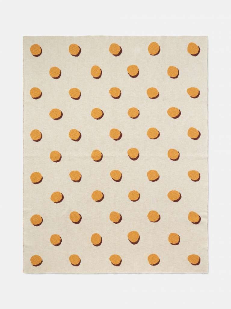ferm LIVING - Double Dot Decke - beige - indoor