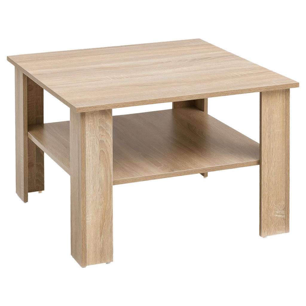 COUCHTISCH quadratisch Eichefarben