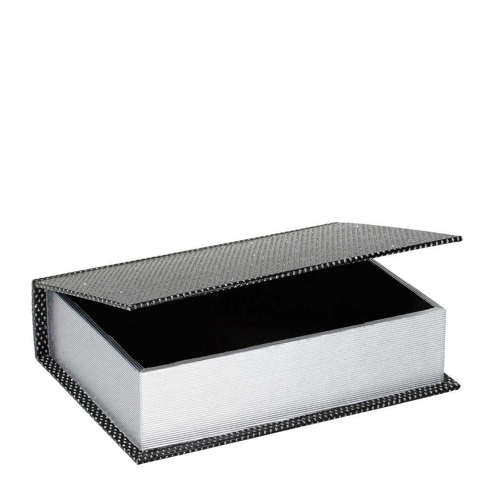 BÜCHERBOX Holz, Kunststoff Schwarz