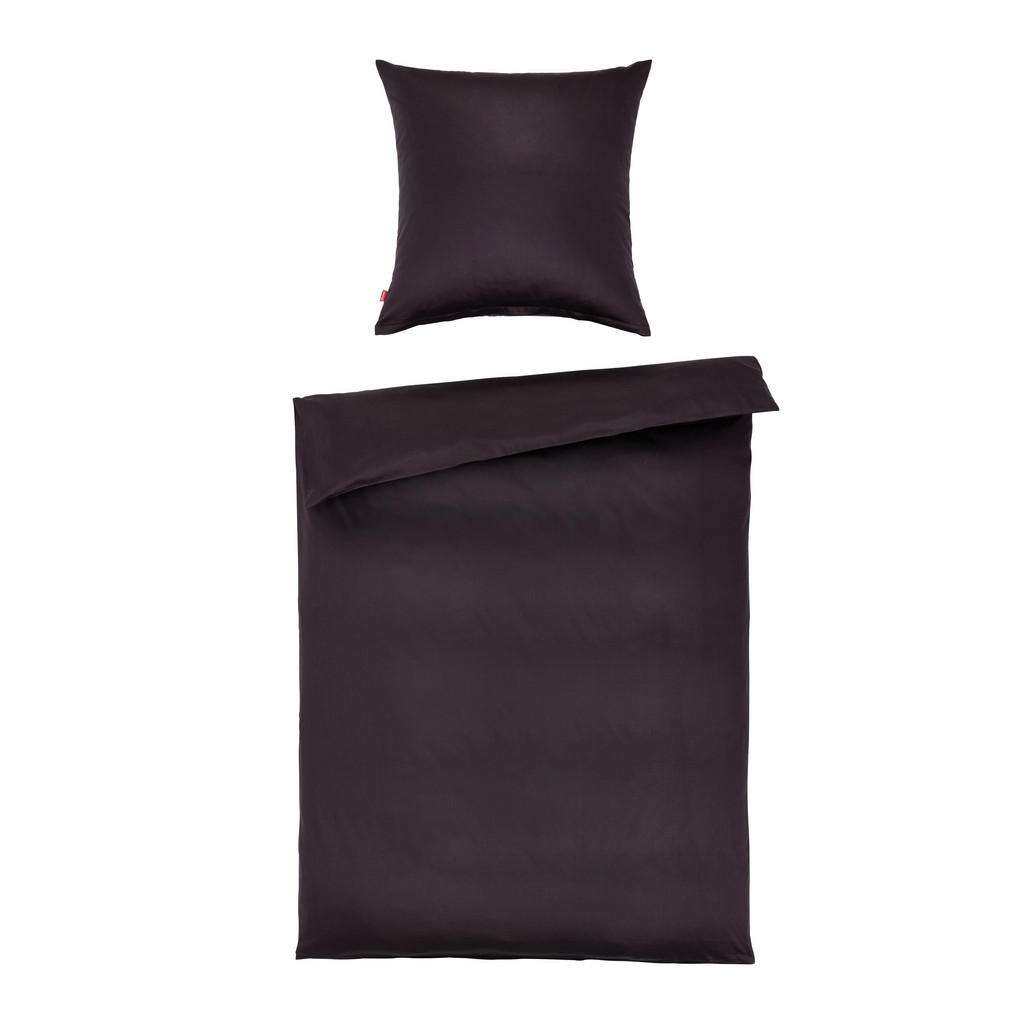 BETTWÄSCHE Makosatin Anthrazit 135/200 cm