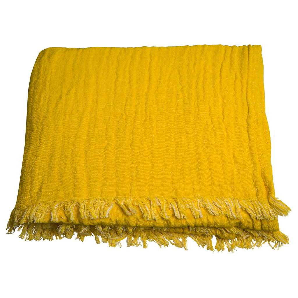 home24 Plaid Fringed Cotton