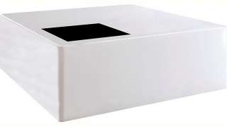 SalesFever Couchtisch, mit Quadrat aus Schwarzglas