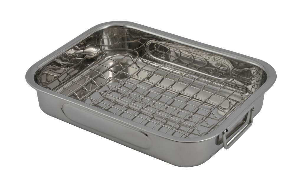 Stolze Vierkantbräter mit Bratrost ¦ silber ¦ Edelstahl ¦ Maße (cm): B: 18 Töpfe & Pfannen & Zubehör > Töpfe > Bräter - Höffner