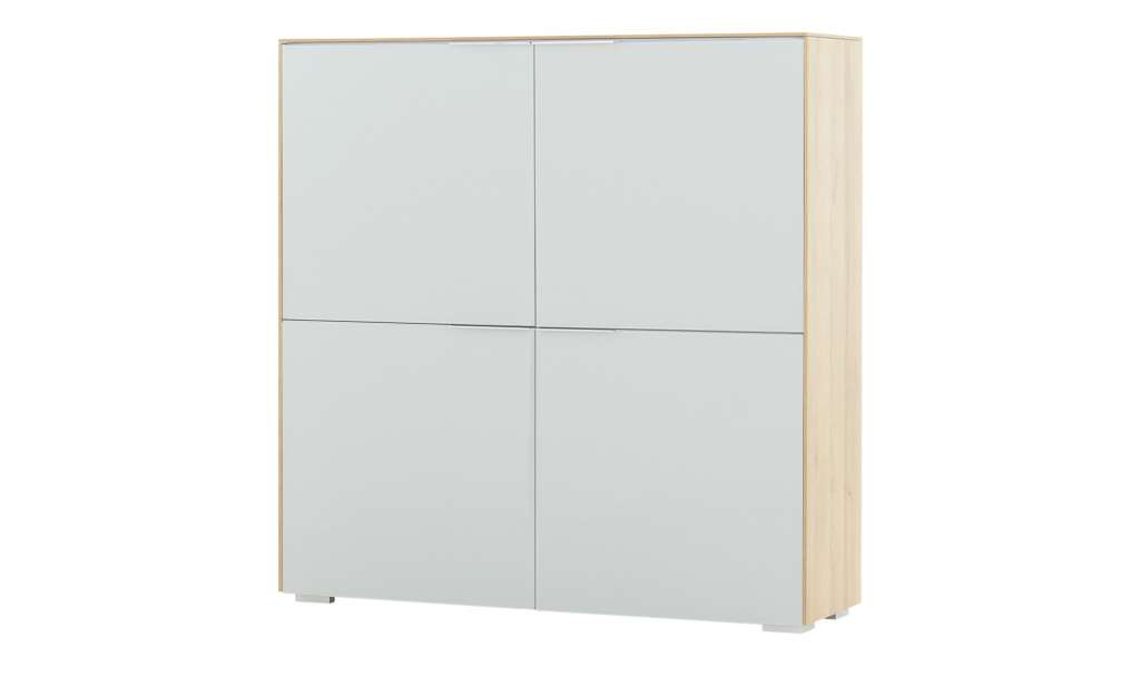 Schuhschrank  Massimo ¦ Maße (cm): B: 128 H: 129,5 T: 37,3 Garderoben & Kleiderstangen > Schuhschränke - Höffner