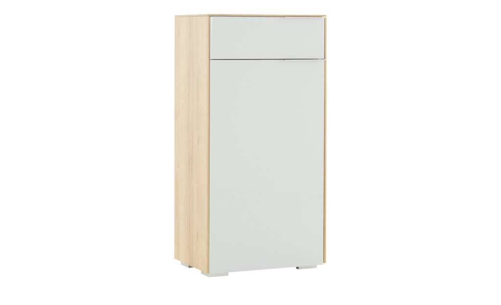 Schuhschrank  Massimo ¦ grau ¦ Maße (cm): B: 55,8 H: 110,2 T: 37,3 Garderoben & Kleiderstangen > Schuhschränke - Höffner