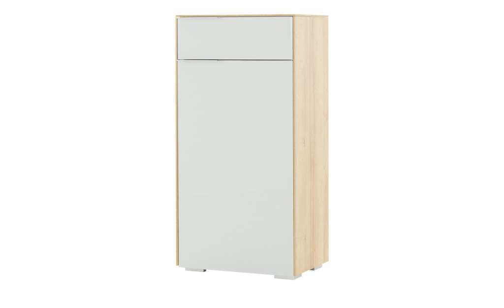 Schuhschrank  Massimo ¦ grau ¦ Maße (cm): B: 55,8 H: 110,2 T: 37,3 Garderoben & Kleiderstangen > Schuhschränke - Höffner