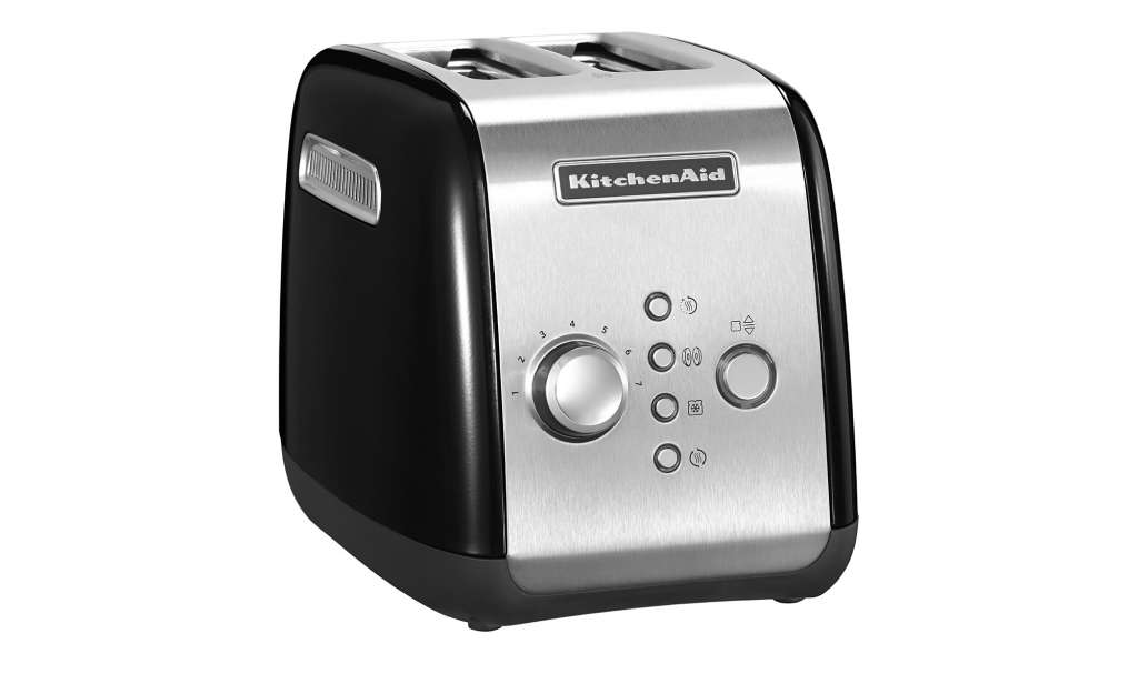 KitchenAid Toaster  5KMT221EOB ¦ schwarz ¦ Kunststoff, Metall ¦ Maße (cm): B: 28,6 H: 21 T: 18,4 Elektrokleingeräte > Toaster - Höffner