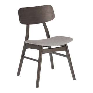 Esstisch Stühle in Grau und Schwarz Skandi Design (2er Set)