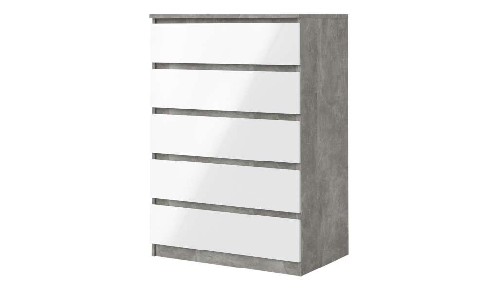 Kommode  Nardo ¦ weiß ¦ Maße (cm): B: 77 H: 111,3 T: 50 Kommoden & Sideboards > Kommoden - Höffner