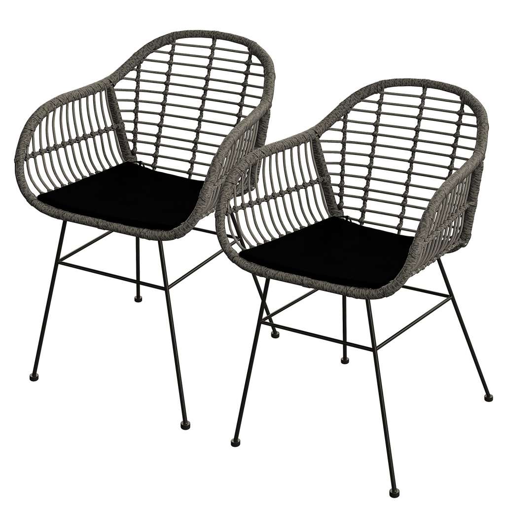 home24 Gartenstuhl Kalo I (2er-Set)