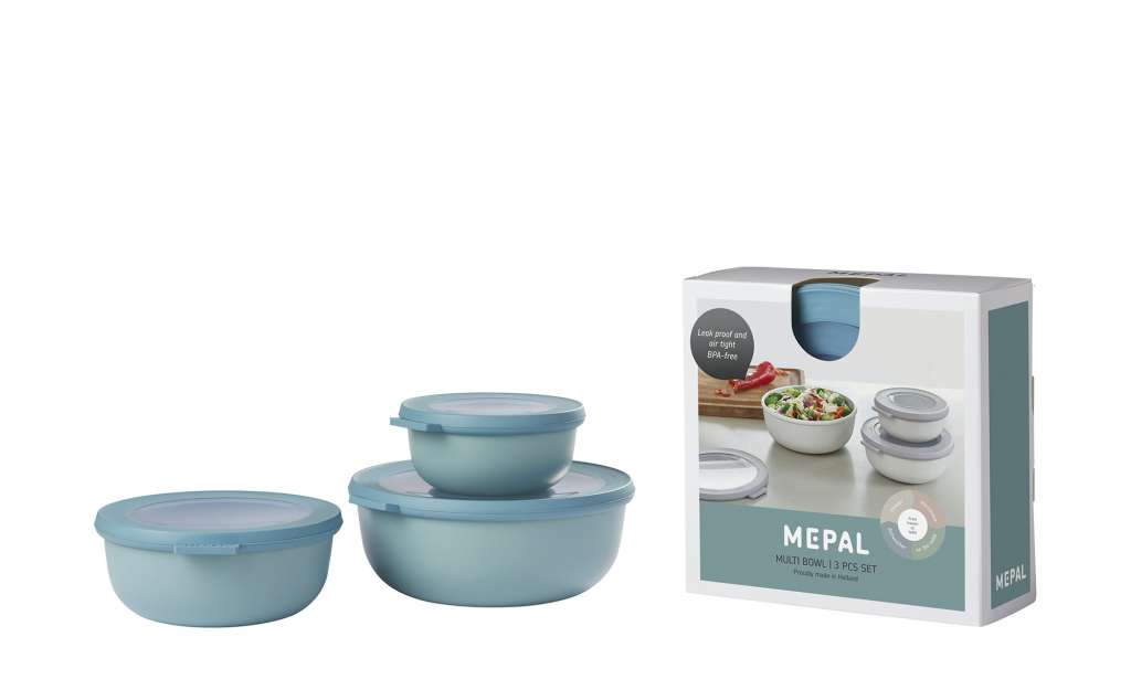 Rosti Mepal Multischüssel-Set, 3-teilig  Cirqula ¦ grün ¦ Kunststoff Geschirr > Schalen - Höffner
