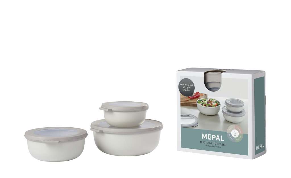Rosti Mepal Multischüssel-Set, 3-teilig  Cirqula ¦ weiß ¦ Kunststoff Geschirr > Schalen - Höffner