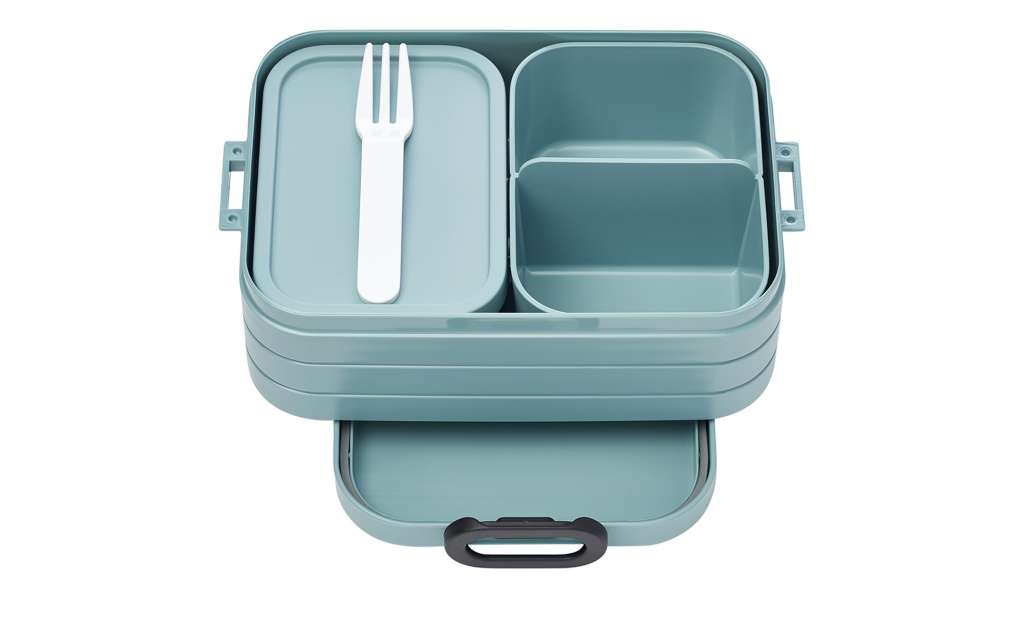 Rosti Mepal Bento-Lunchbox To Go, 0,9l  Take a Break midi ¦ grün ¦ Kunststoff ¦ Maße (cm): B: 12 H: 6,5 Küchenzubehör & Helfer > Vorratsbehälter - Höffner
