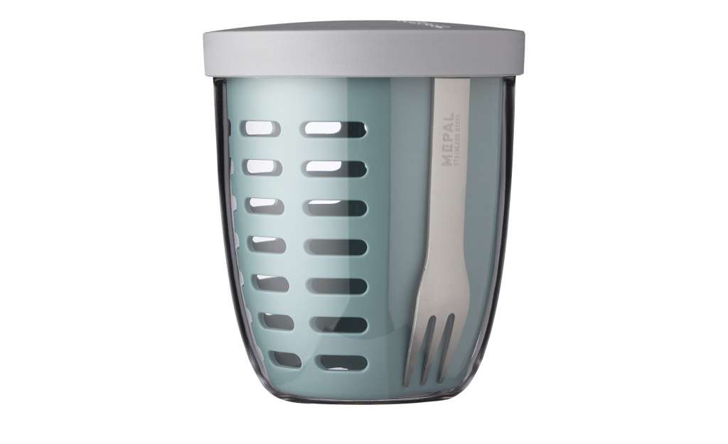 Rosti Mepal Fruitpot To Go  Ellipse ¦ grün ¦ Kunststoff, Edelstahl ¦ Maße (cm): H: 12,7 Ø: 10.7 Küchenzubehör & Helfer > Vorratsbehälter - Höffner