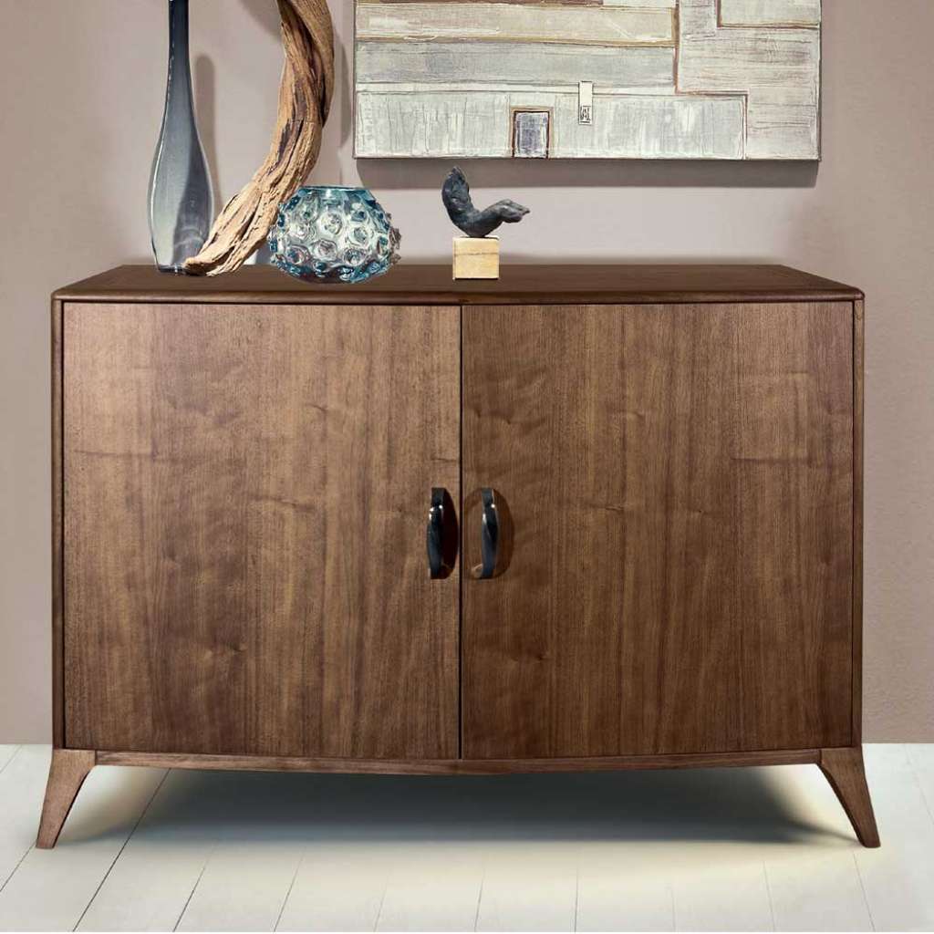 Kommode mit Nussbaum furniert Retro Design