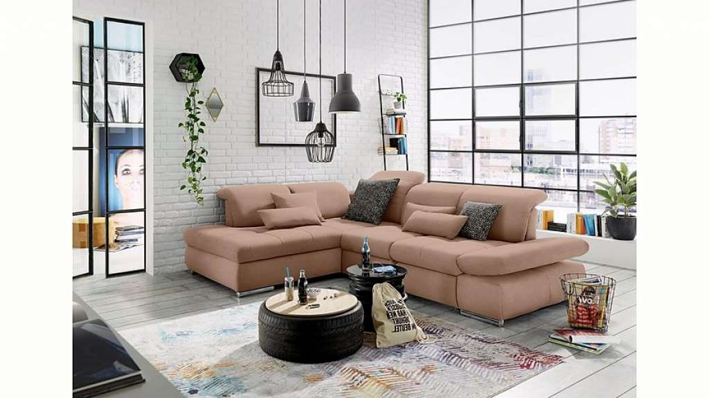 set one by Musterring Ecksofa »SO4100«, Ottomane links oder rechts bestellbar, wahlweise mit Bettfunktion