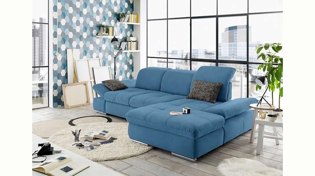set one by Musterring Ecksofa »SO4100«, Recamiere links oder rechts, wahlweise mit Bettfunktion