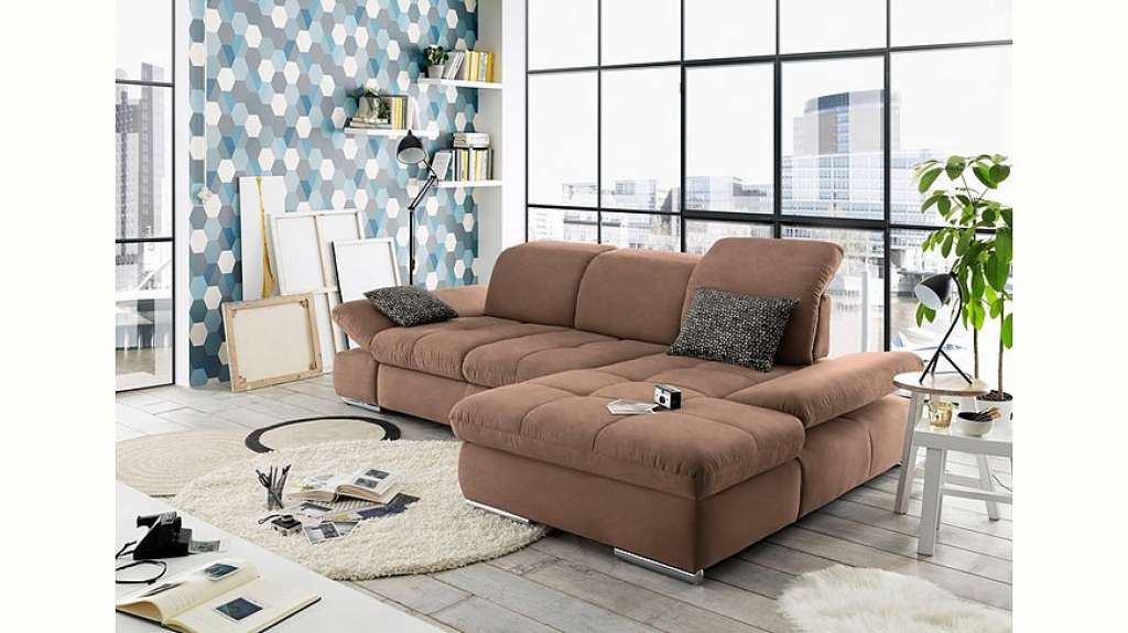 set one by Musterring Ecksofa »SO4100«, Recamiere links oder rechts, wahlweise mit Bettfunktion
