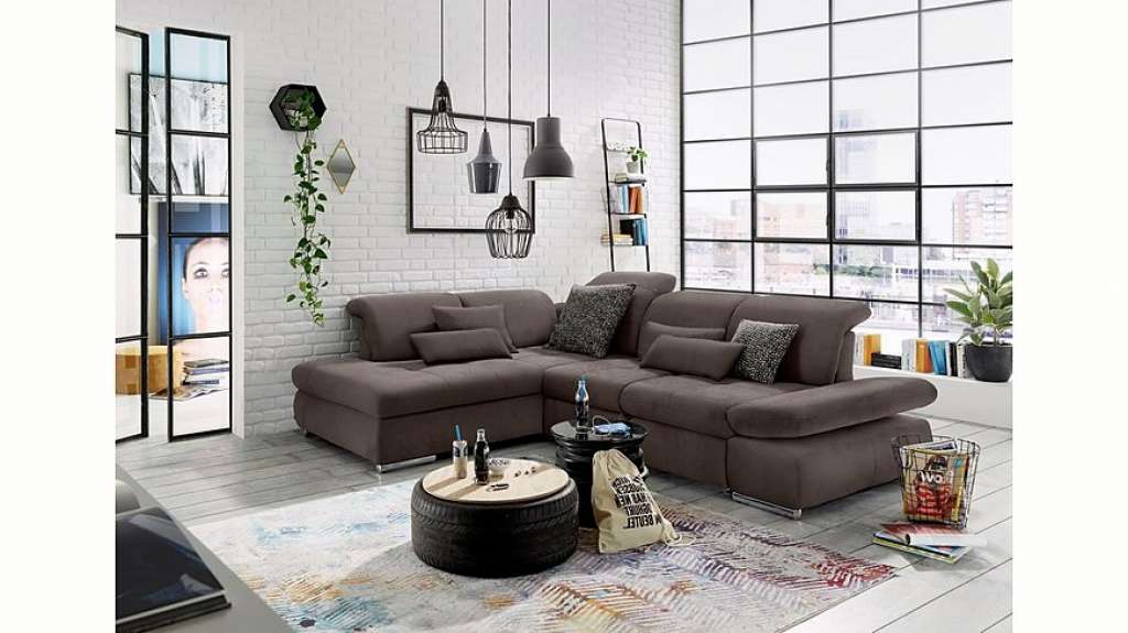 set one by Musterring Ecksofa »SO4100«, Ottomane links oder rechts bestellbar, wahlweise mit Bettfunktion
