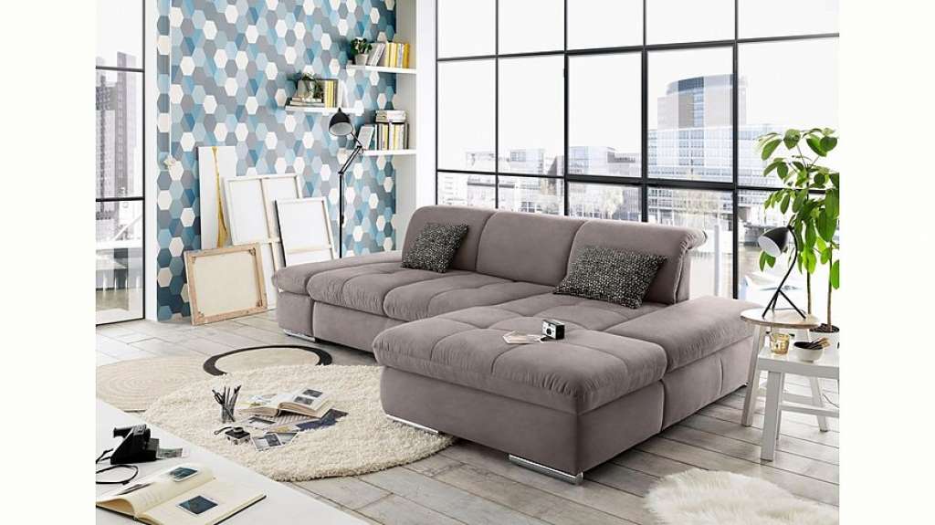 set one by Musterring Ecksofa »SO4100«, Recamiere links oder rechts, wahlweise mit Bettfunktion