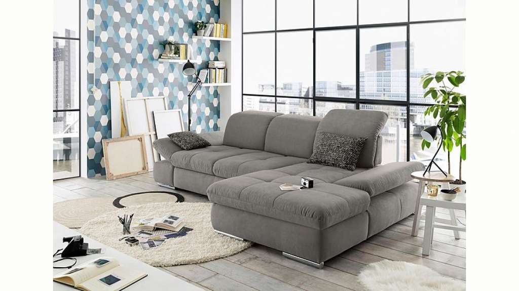 set one by Musterring Ecksofa »SO4100«, Recamiere links oder rechts, wahlweise mit Bettfunktion