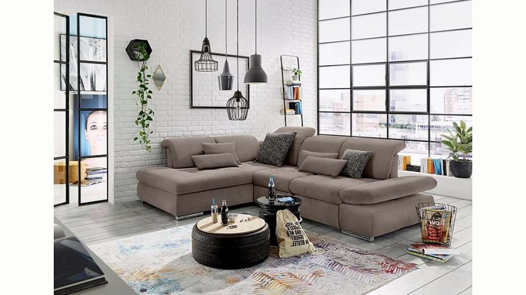 set one by Musterring Ecksofa »SO4100«, Ottomane links oder rechts bestellbar, wahlweise mit Bettfunktion
