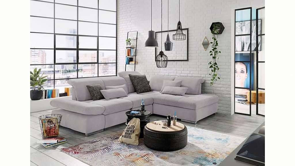 set one by Musterring Ecksofa »SO4100«, Recamiere links oder rechts, wahlweise mit Bettfunktion