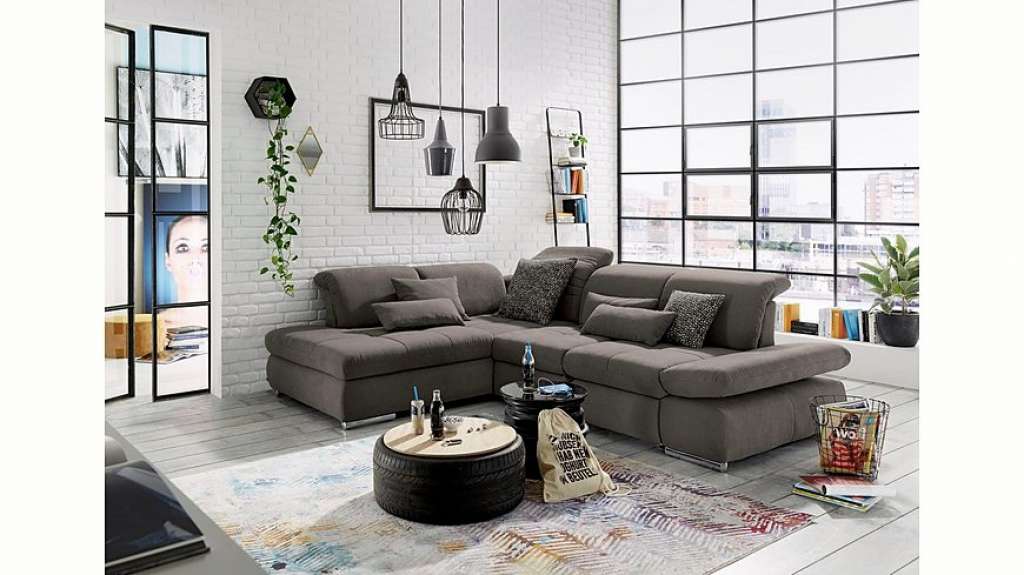 set one by Musterring Ecksofa »SO4100«, Ottomane links oder rechts bestellbar, wahlweise mit Bettfunktion