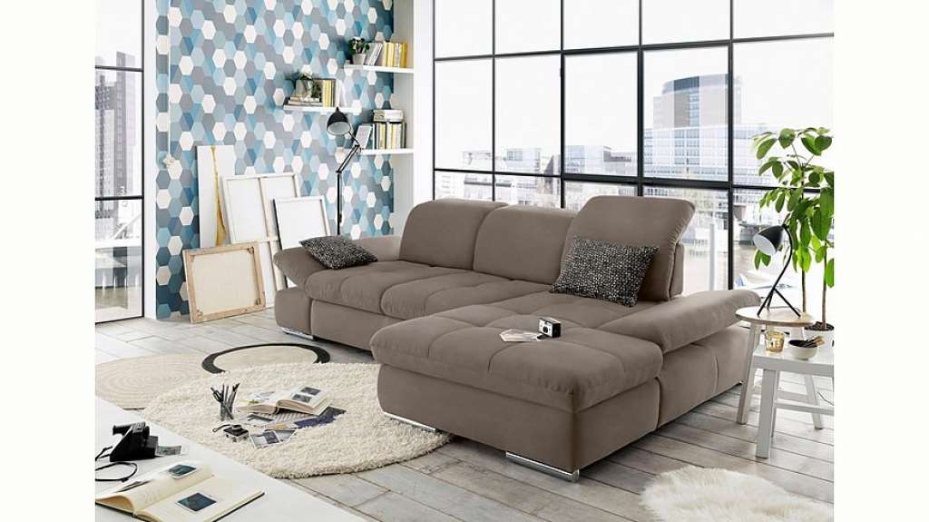 set one by Musterring Ecksofa »SO4100«, Recamiere links oder rechts, wahlweise mit Bettfunktion