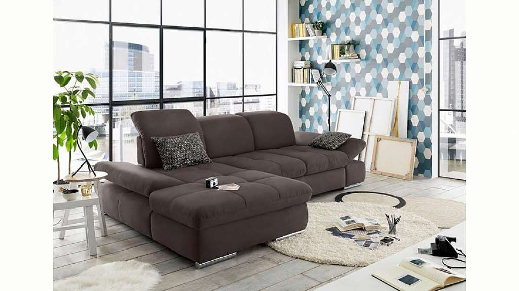 set one by Musterring Ecksofa »SO4100«, Recamiere links oder rechts, wahlweise mit Bettfunktion