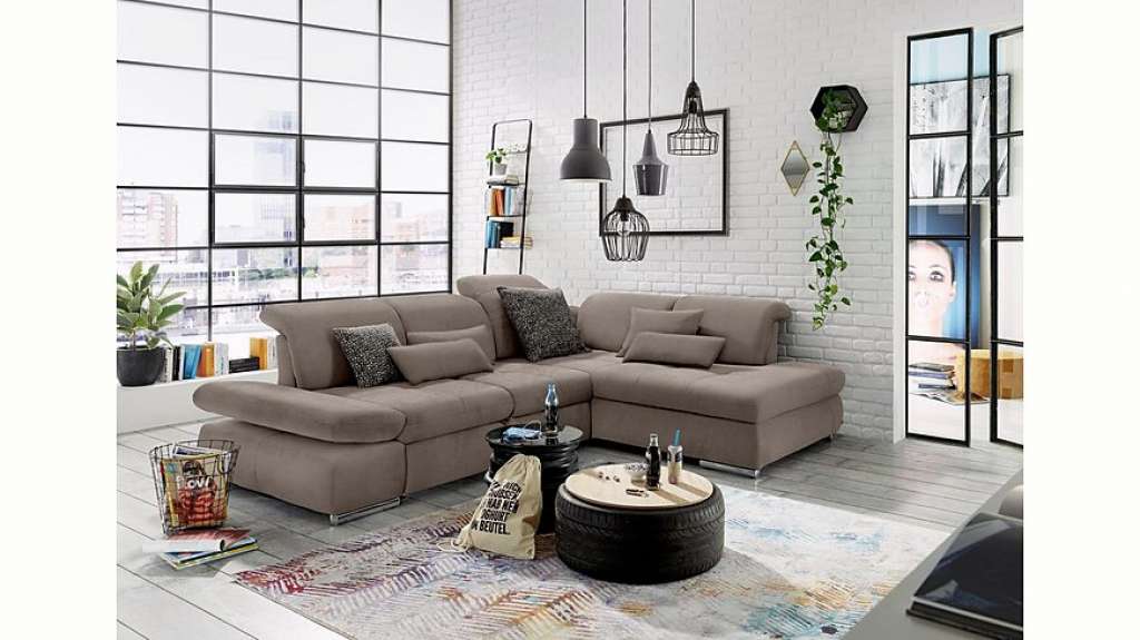 set one by Musterring Ecksofa »SO4100«, Ottomane links oder rechts bestellbar, wahlweise mit Bettfunktion