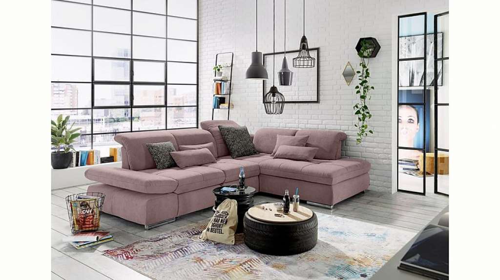 set one by Musterring Ecksofa »SO4100«, Ottomane links oder rechts bestellbar, wahlweise mit Bettfunktion