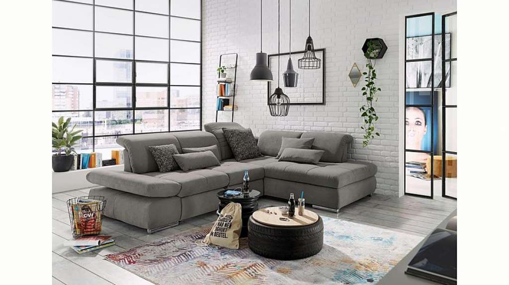 set one by Musterring Ecksofa »SO4100«, Recamiere links oder rechts, wahlweise mit Bettfunktion