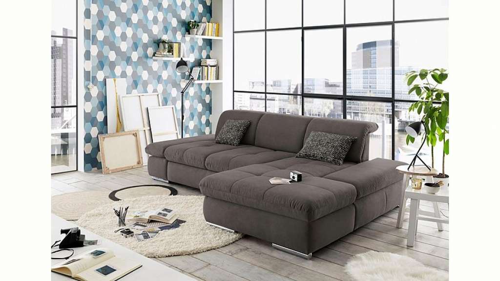set one by Musterring Ecksofa »SO4100«, Recamiere links oder rechts, wahlweise mit Bettfunktion
