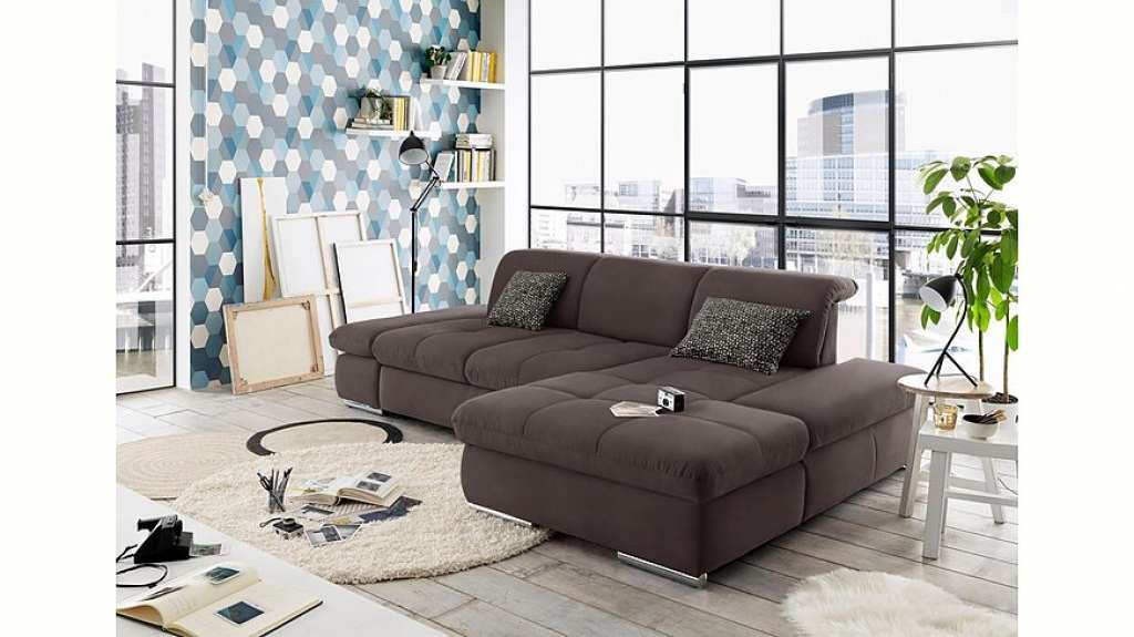 set one by Musterring Ecksofa »SO4100«, Recamiere links oder rechts, wahlweise mit Bettfunktion