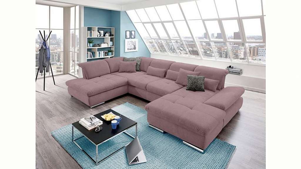 set one by Musterring Wohnlandschaft »SO4100«, Ottomane wahlweise links oder rechts bestellbar, wahlweise mit Bettfunktion