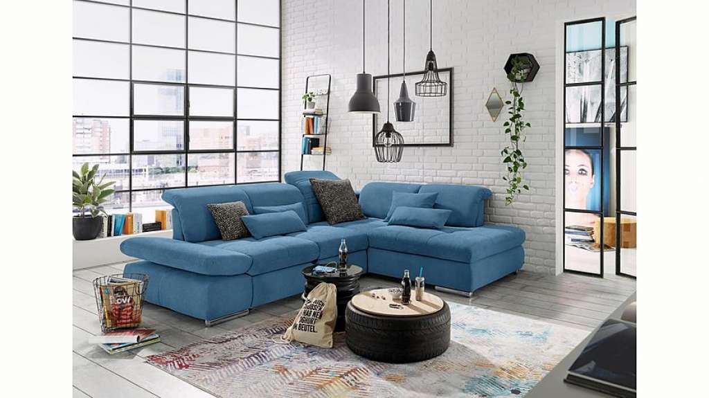 set one by Musterring Ecksofa »SO4100«, Recamiere links oder rechts, wahlweise mit Bettfunktion