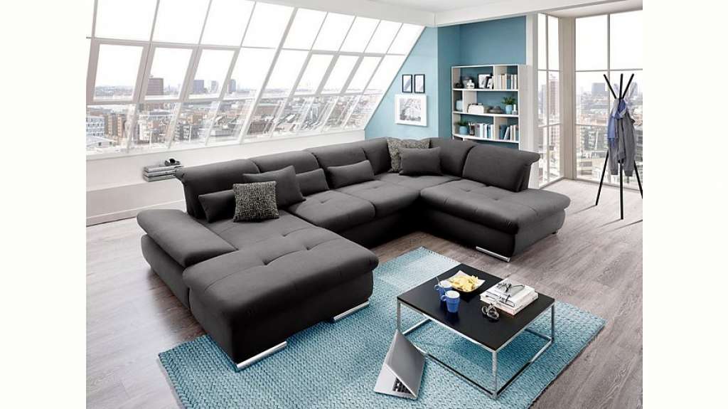 set one by Musterring Wohnlandschaft »SO4100«, Ottomane wahlweise links oder rechts bestellbar, wahlweise mit Bettfunktion