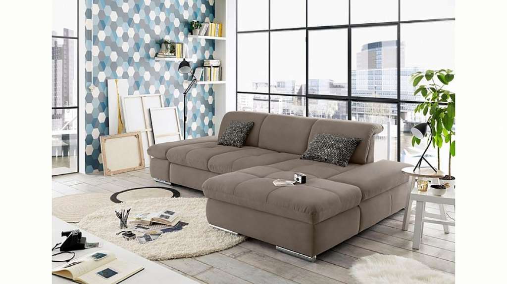 set one by Musterring Ecksofa »SO4100«, Recamiere links oder rechts, wahlweise mit Bettfunktion