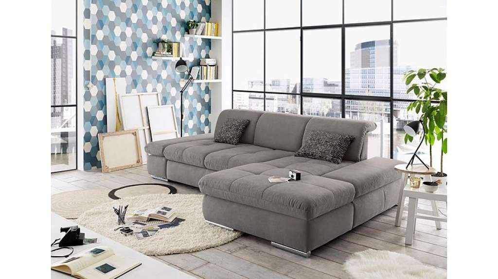 set one by Musterring Ecksofa »SO4100«, Recamiere links oder rechts, wahlweise mit Bettfunktion